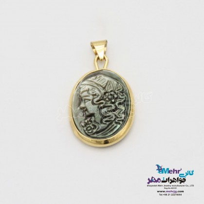 آویز طلا - طرح بانو-MM1966